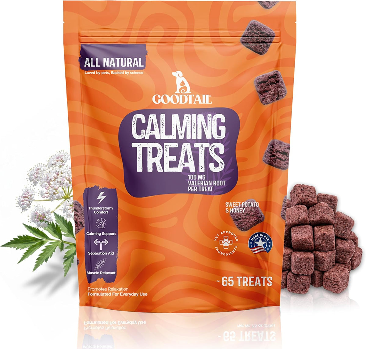 Goodtail Natural Calming Chews for Pets™